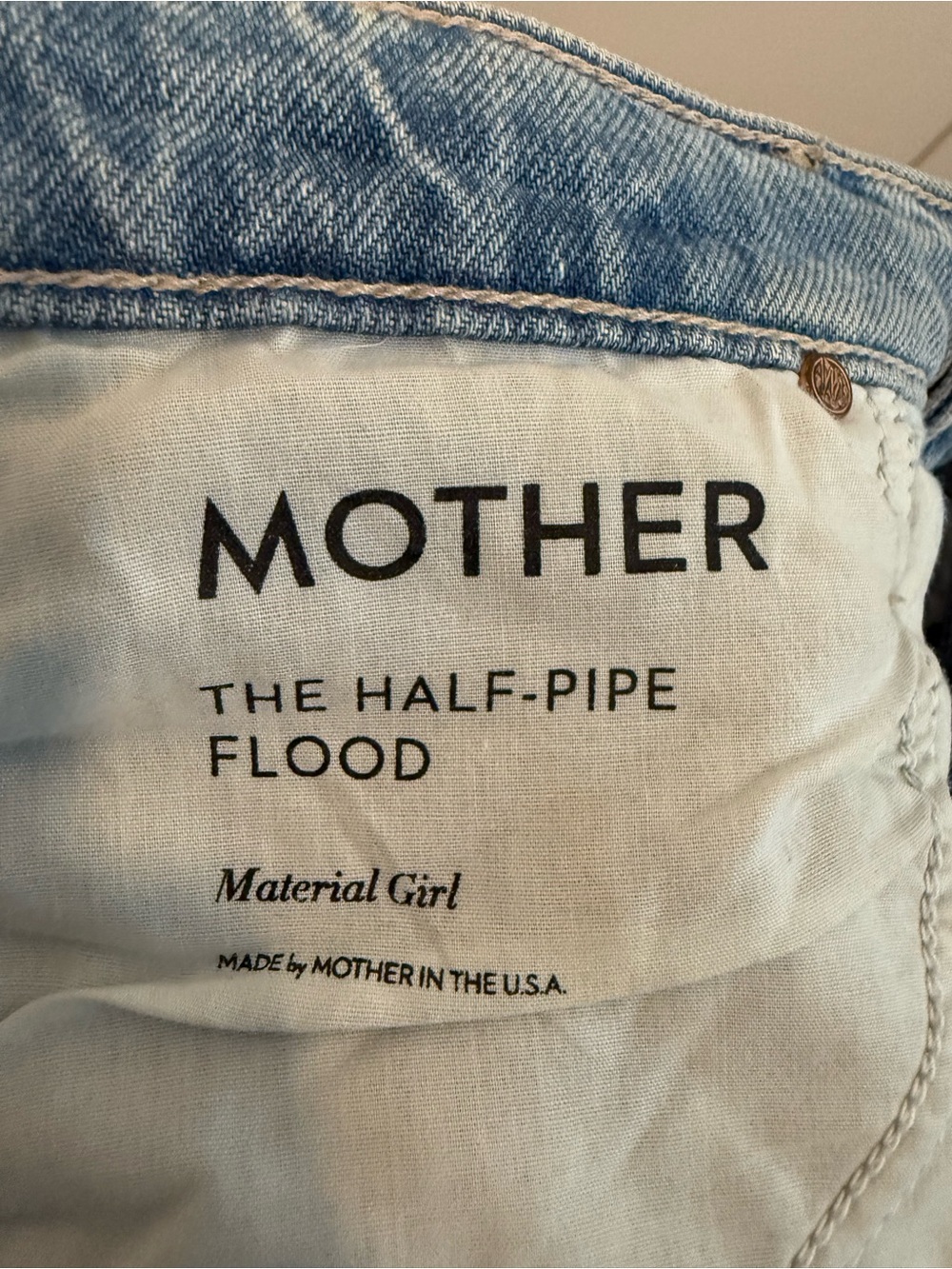 Mother “the half pipe flood” jeans size 25 - Picture 9 of 10
